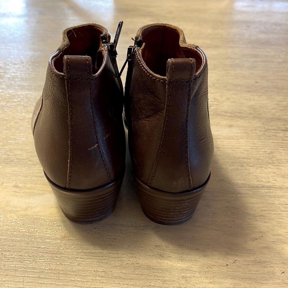 Madewell Suede Leather Patchwork Two Tone Booties - image 3